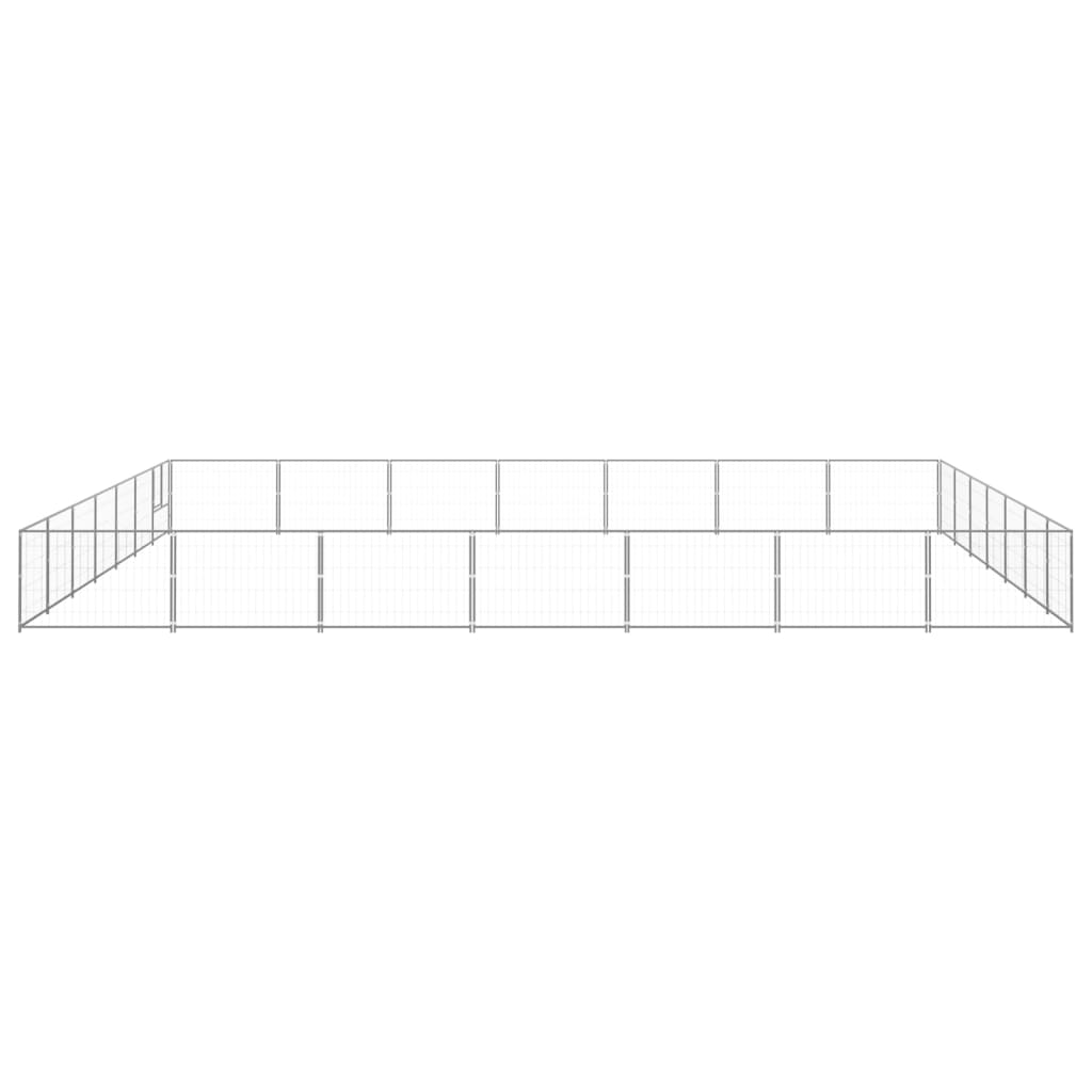 NNEVL Dog Kennel Silver 49 m² Steel